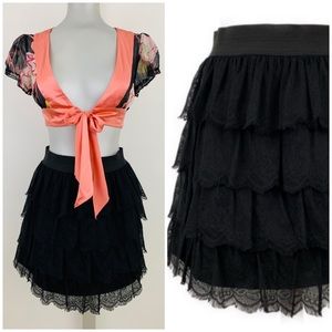 2Be Bebe Ruffled Skirt